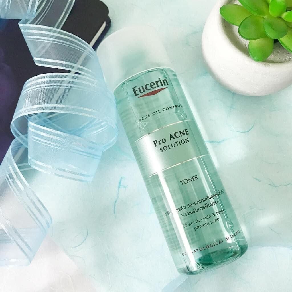 ✅ toner eucerin pro acne solution toner cho da mụn - nước hoa hồng eucerin proacne cân bằng da dầu mụn 200ml