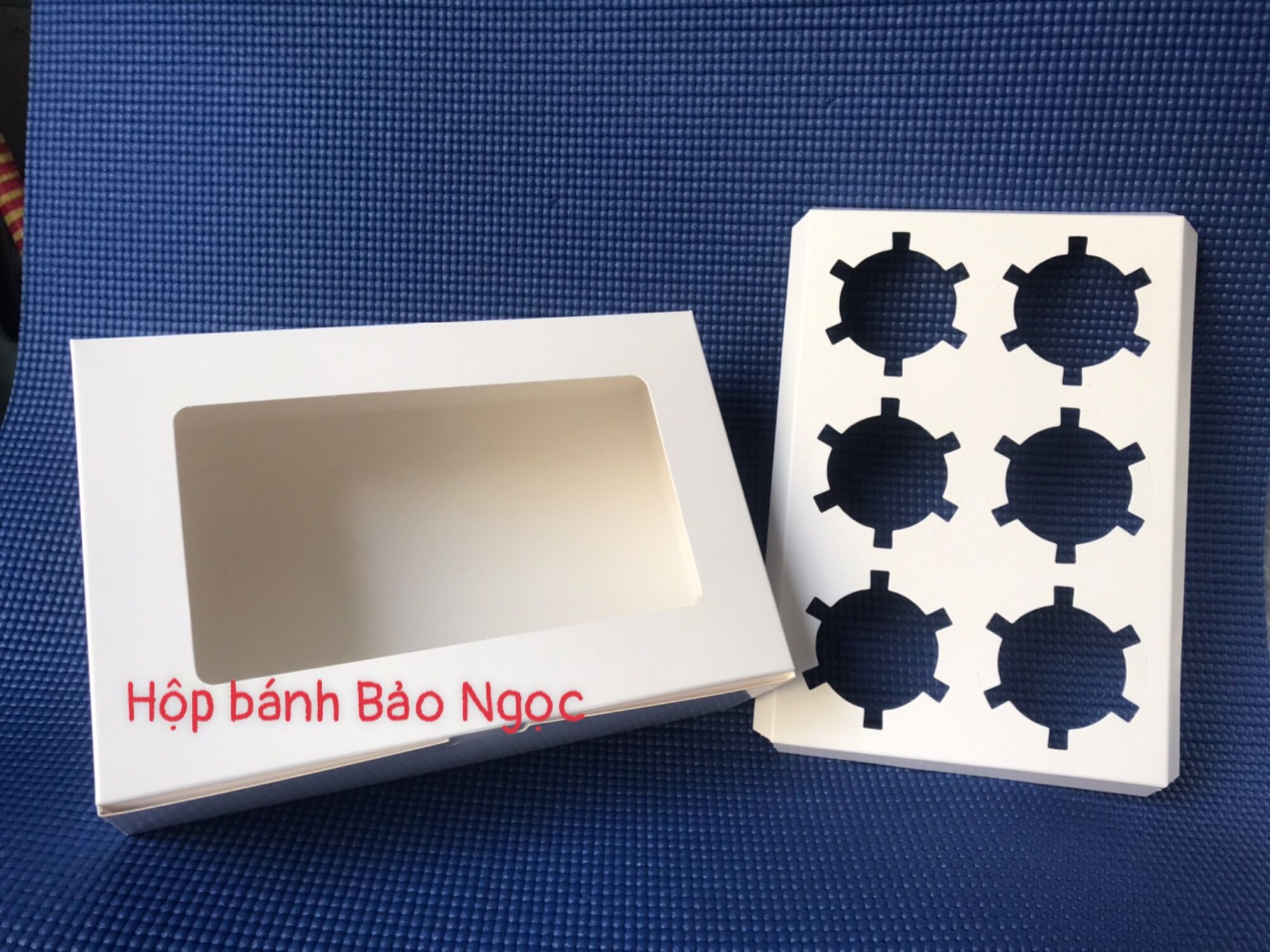 10 hộp bánh cupcake 6 khay, hộp cupcake 6 bánh Hộp bánh Bảo Ngọc