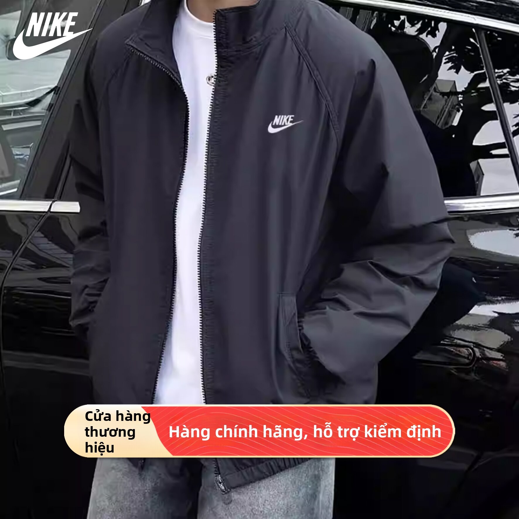 Nike | Men's Windproof Jacket With Mesh Lining Giá  1,176,000 Đồng*Miễn phí vận chuyển