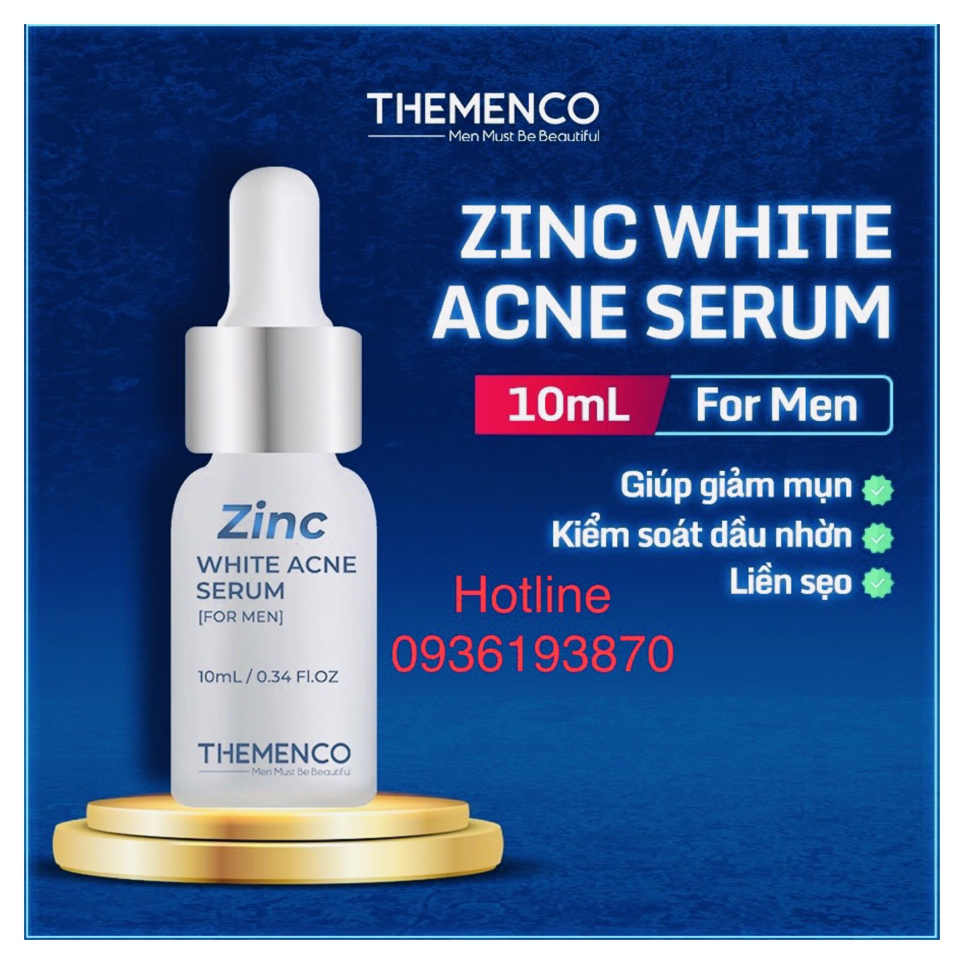 ✅ Serum chấm mụn ZinC White Acne 👍 ❤️ ZinC White Acne Serum giúp làm xẹp mụn bọc chỉ trong thời gian ngắn