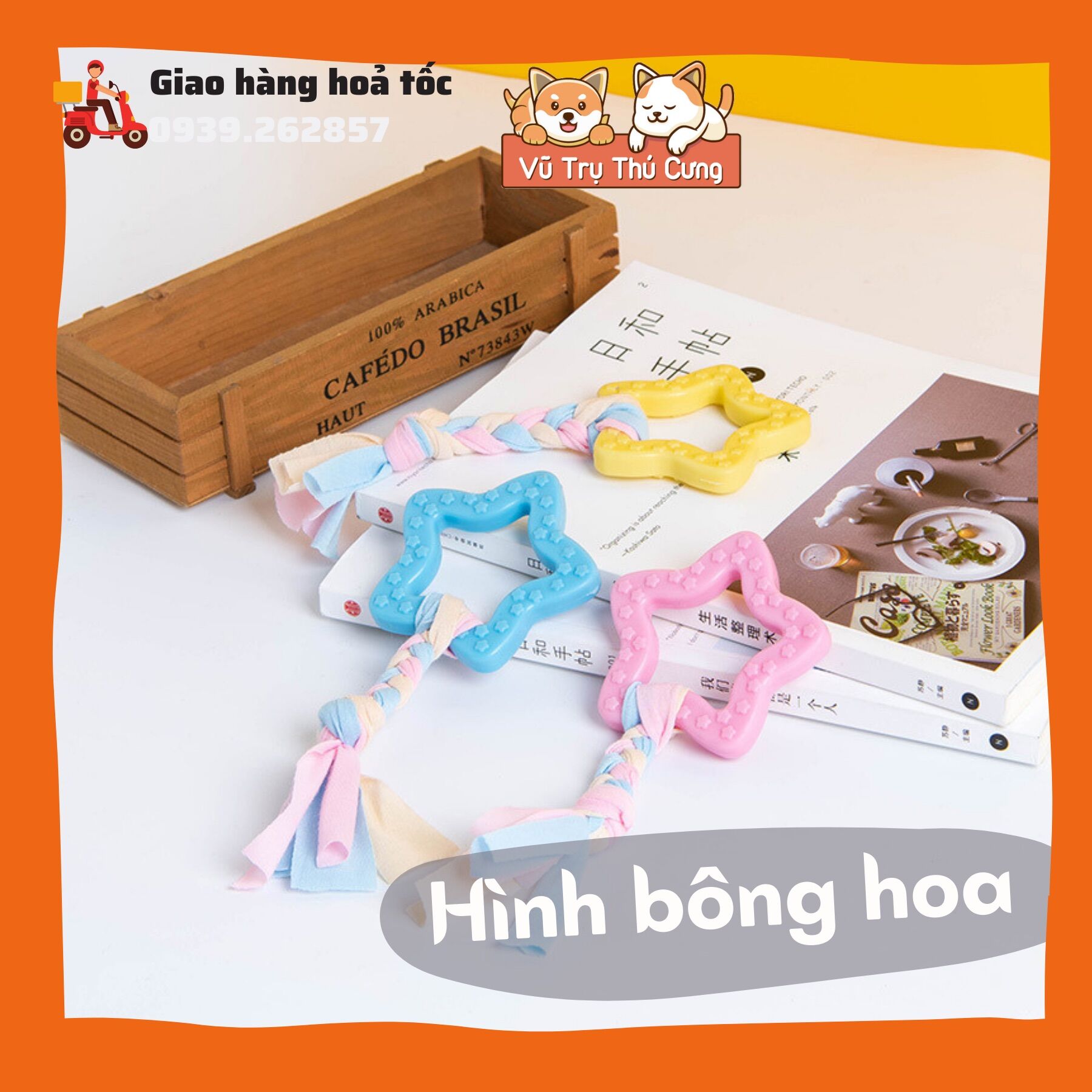 Đồ chơi xương gặm cho chó mèo sạch răng