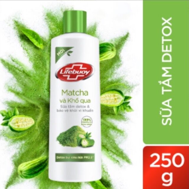 Sữa tắm detox lifebuoy matcha và khổ qua 250g