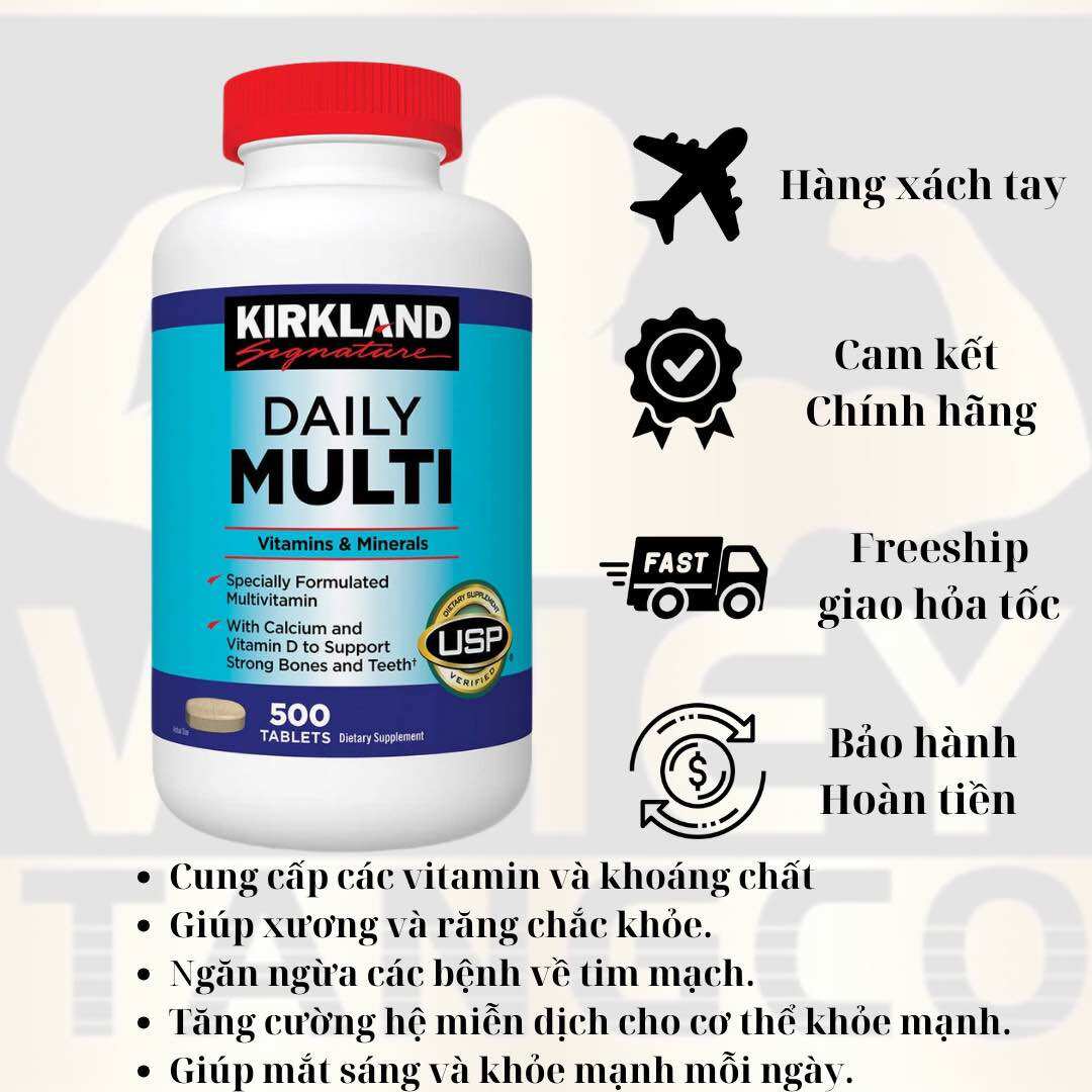 Vitamin tổng hợp daily multi kirkland signature của mỹ