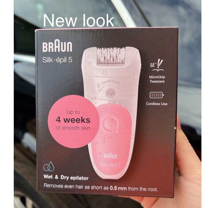 Braun Silk-Epil 5 2-in-1 Starter Set Wet & Dry Epilator + 3 Extras