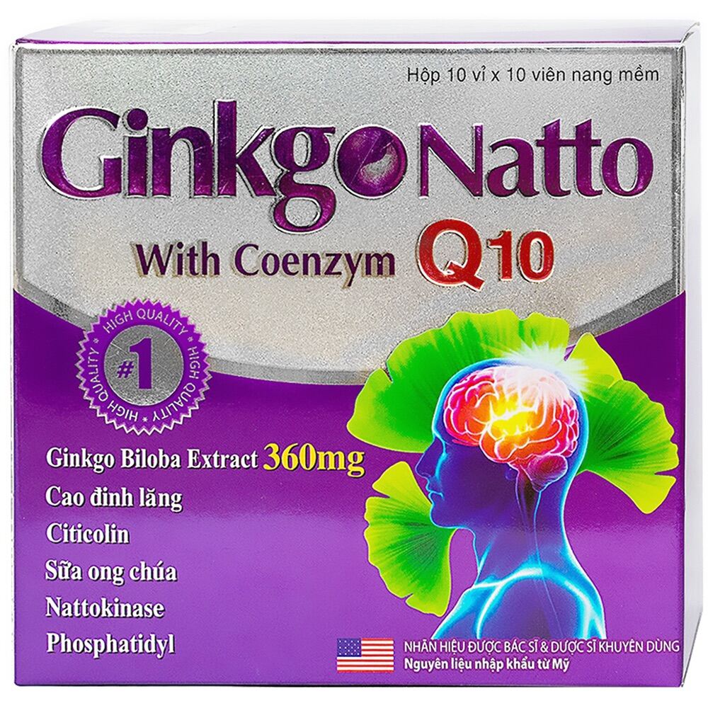 Viên bổ não Ginkgo Natto Q10