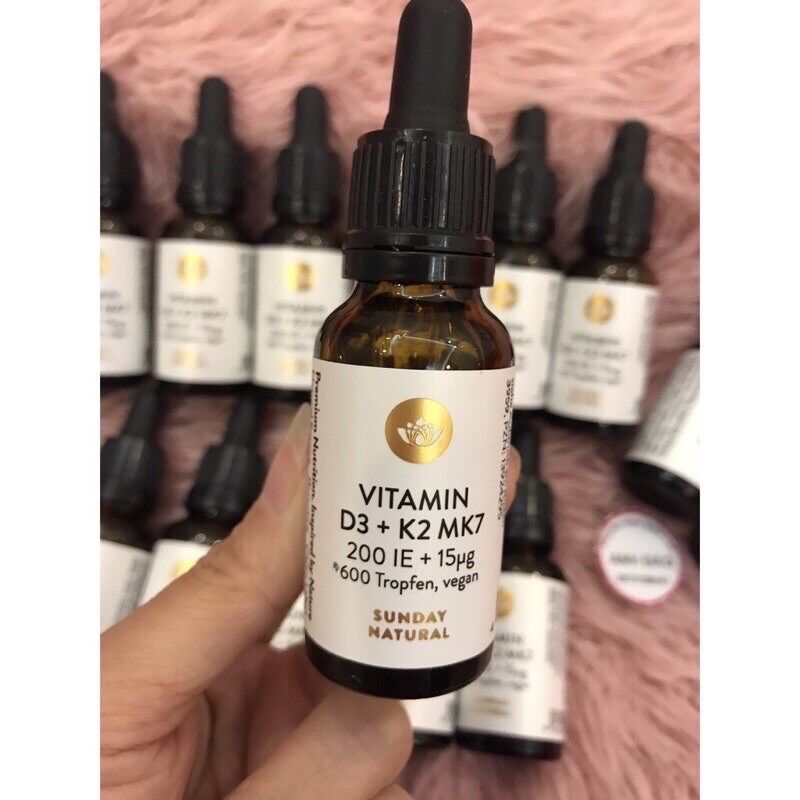 VITAMIN D3 K2 MK7 Sunday Natural Đức