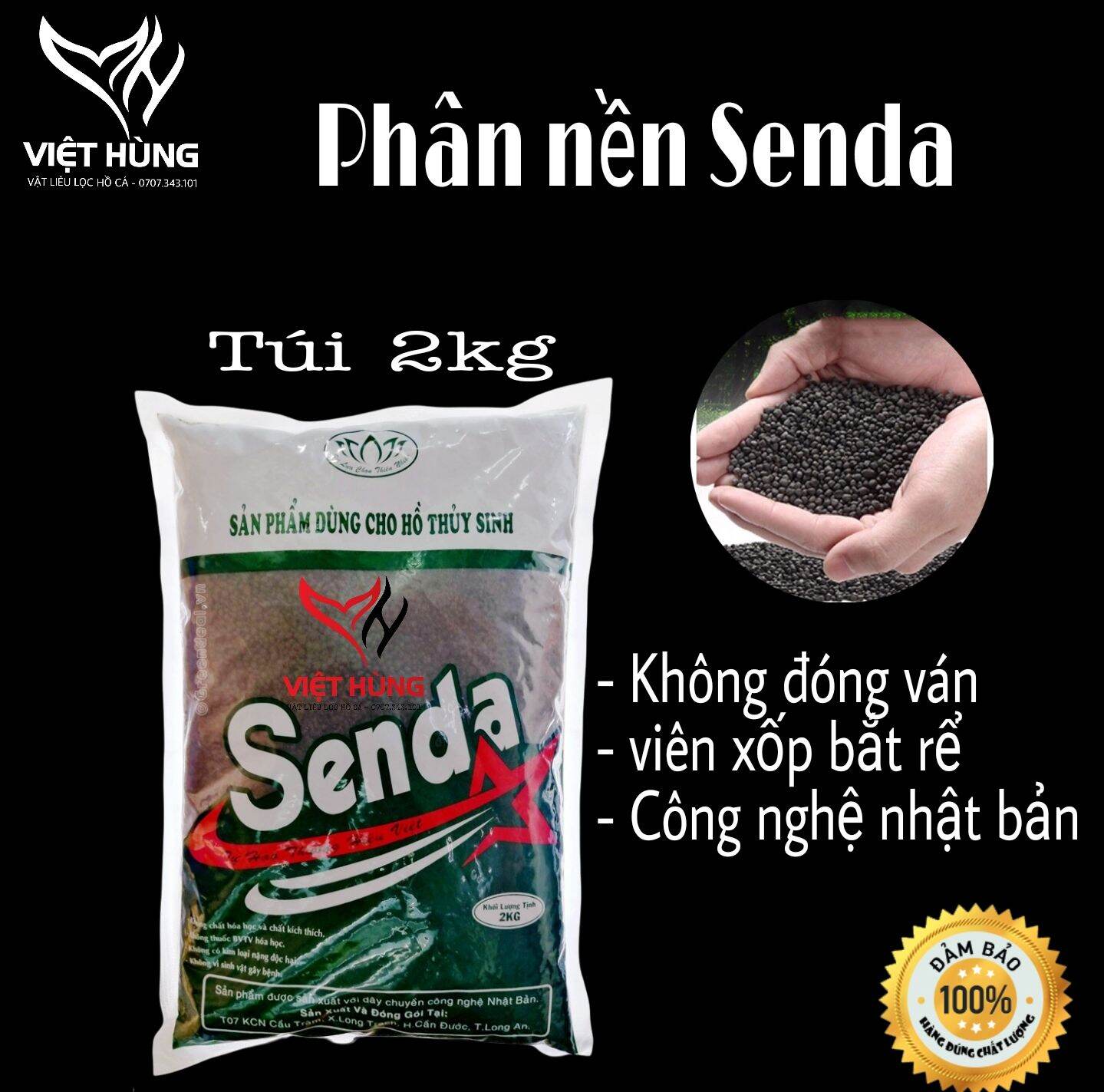 phân nền senda combo 5túi = 10kg, phân nền thuỷ sinh