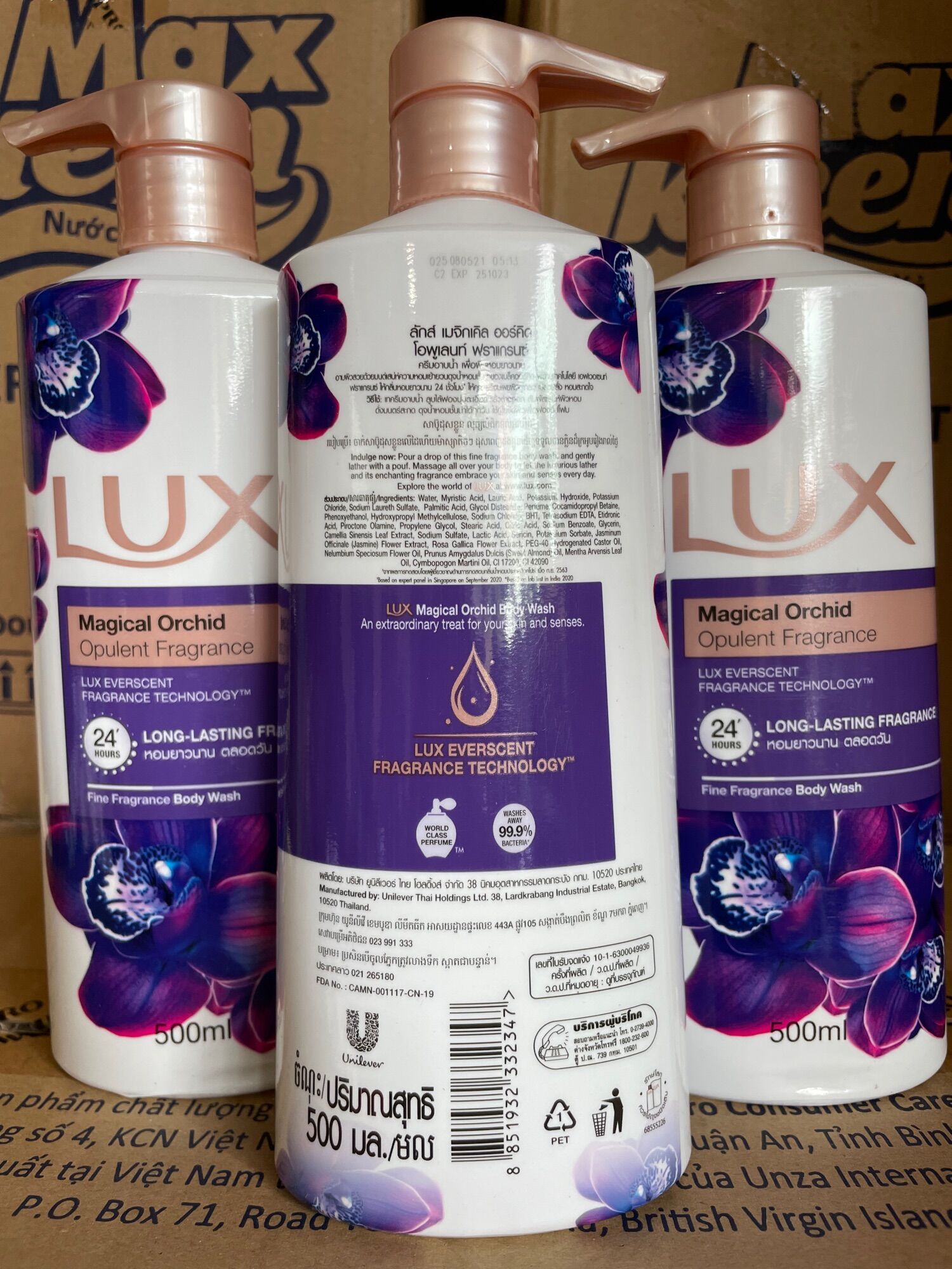 Sữa Tắm Lux Thái Lan 500ml (Mầu Tím)