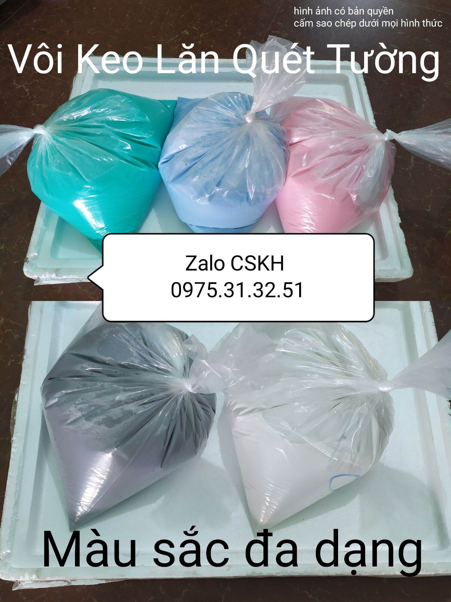 vôi quét tường túi lớn
