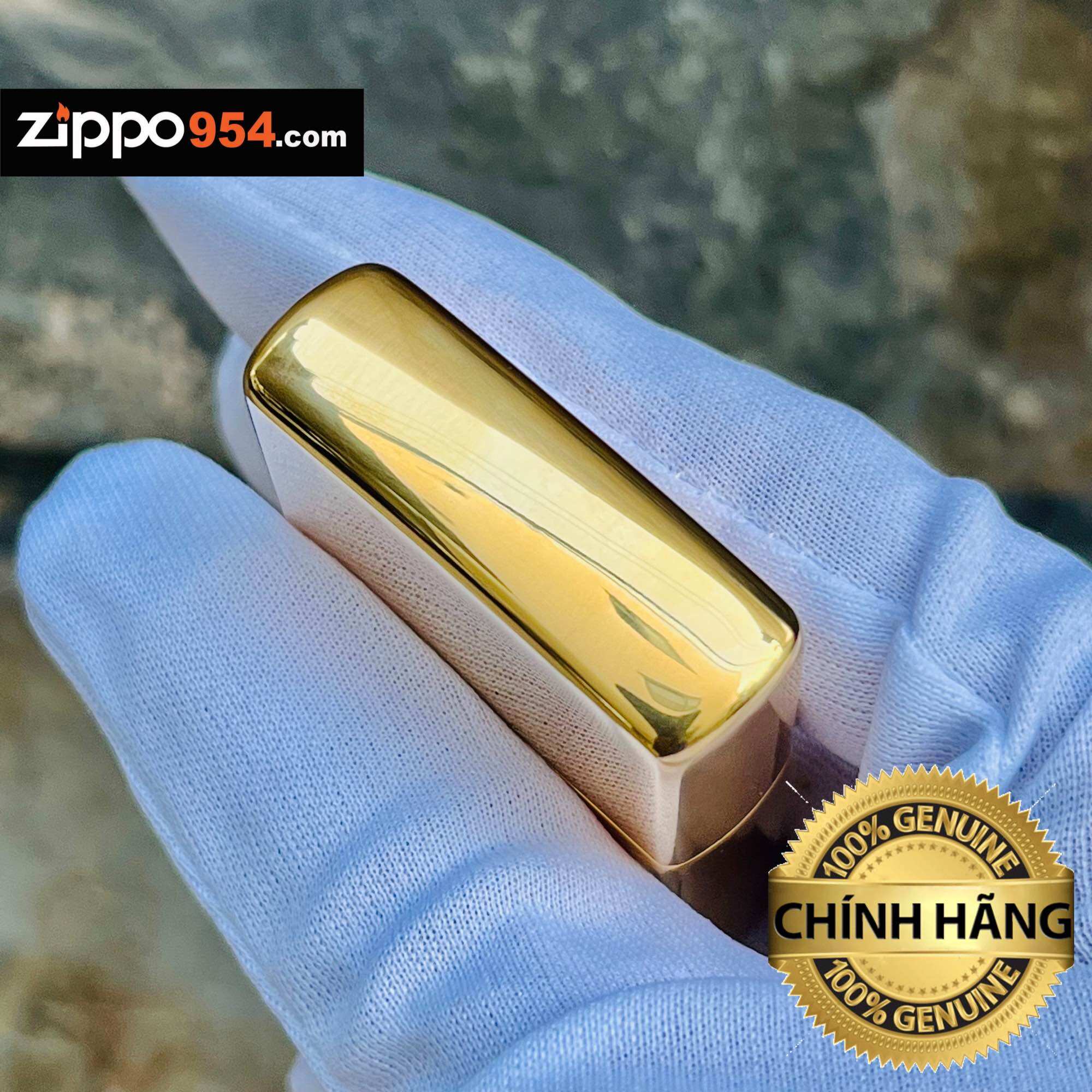 [Zippo954.com] Bật Lửa Zippo Solid Brass Vỏ Đồng Chính Hãng USA Mỹ