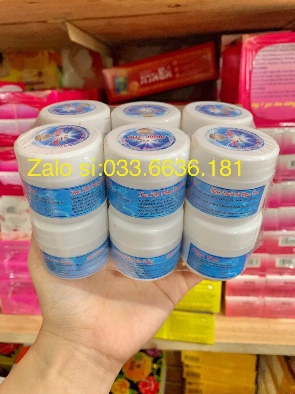 Sỉ 10 hủ kem siêu kích trắng ngoc trai hủ30g
