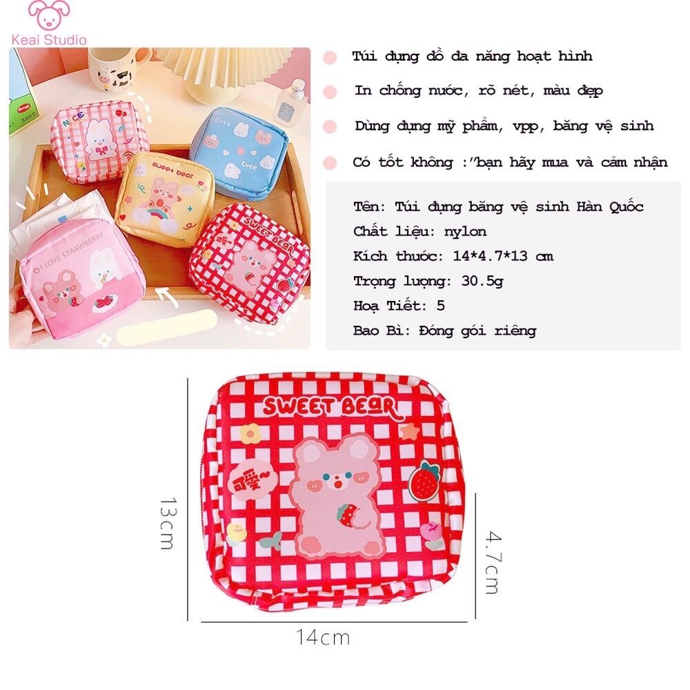Túi đựng bvs mỹ phẩm đồ dùng cá nhân