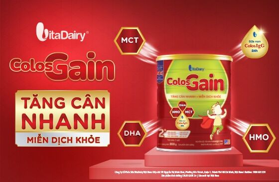 Sữa bột VitaDairy colosgain 800g