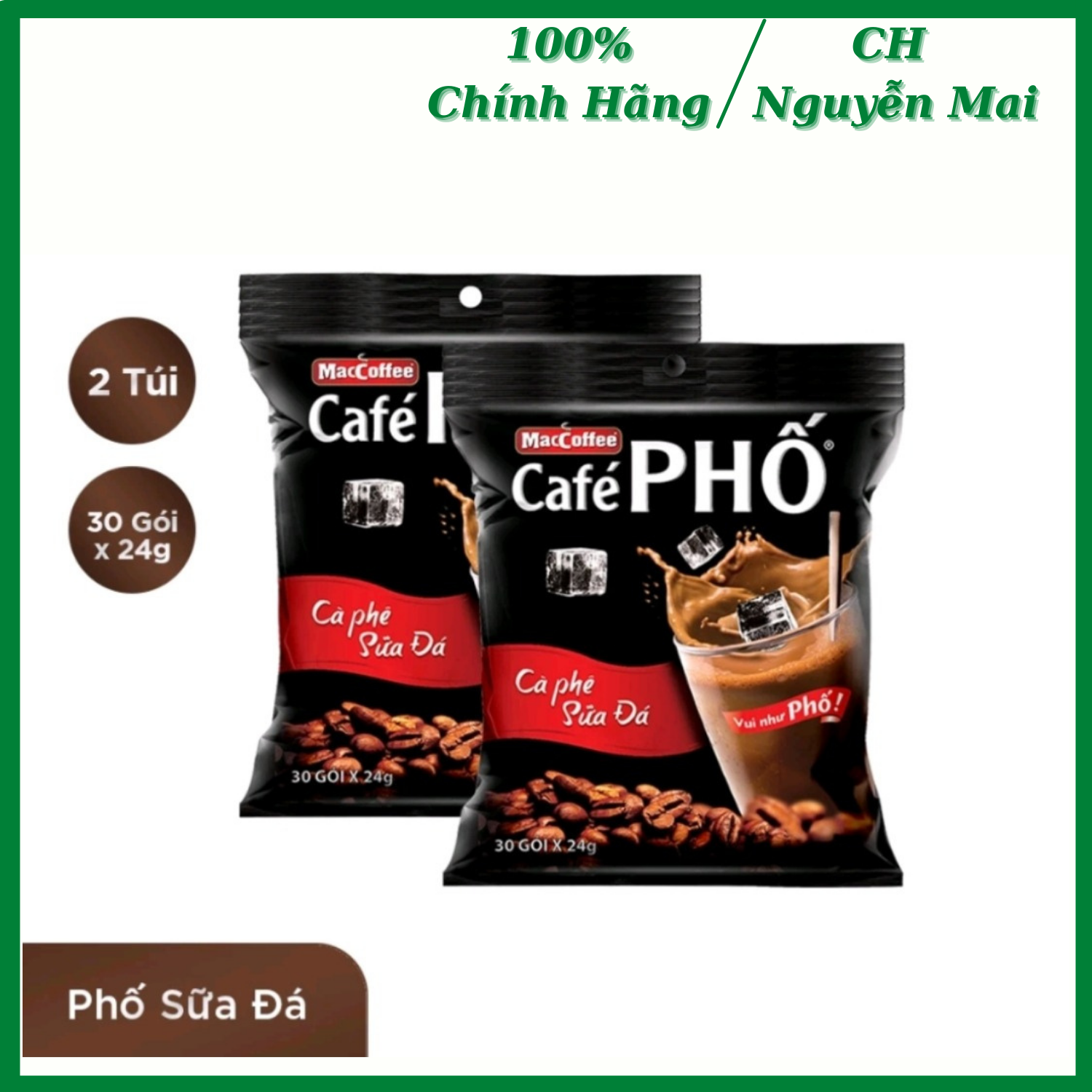 Cà phê phố sữa đá - maccoffee