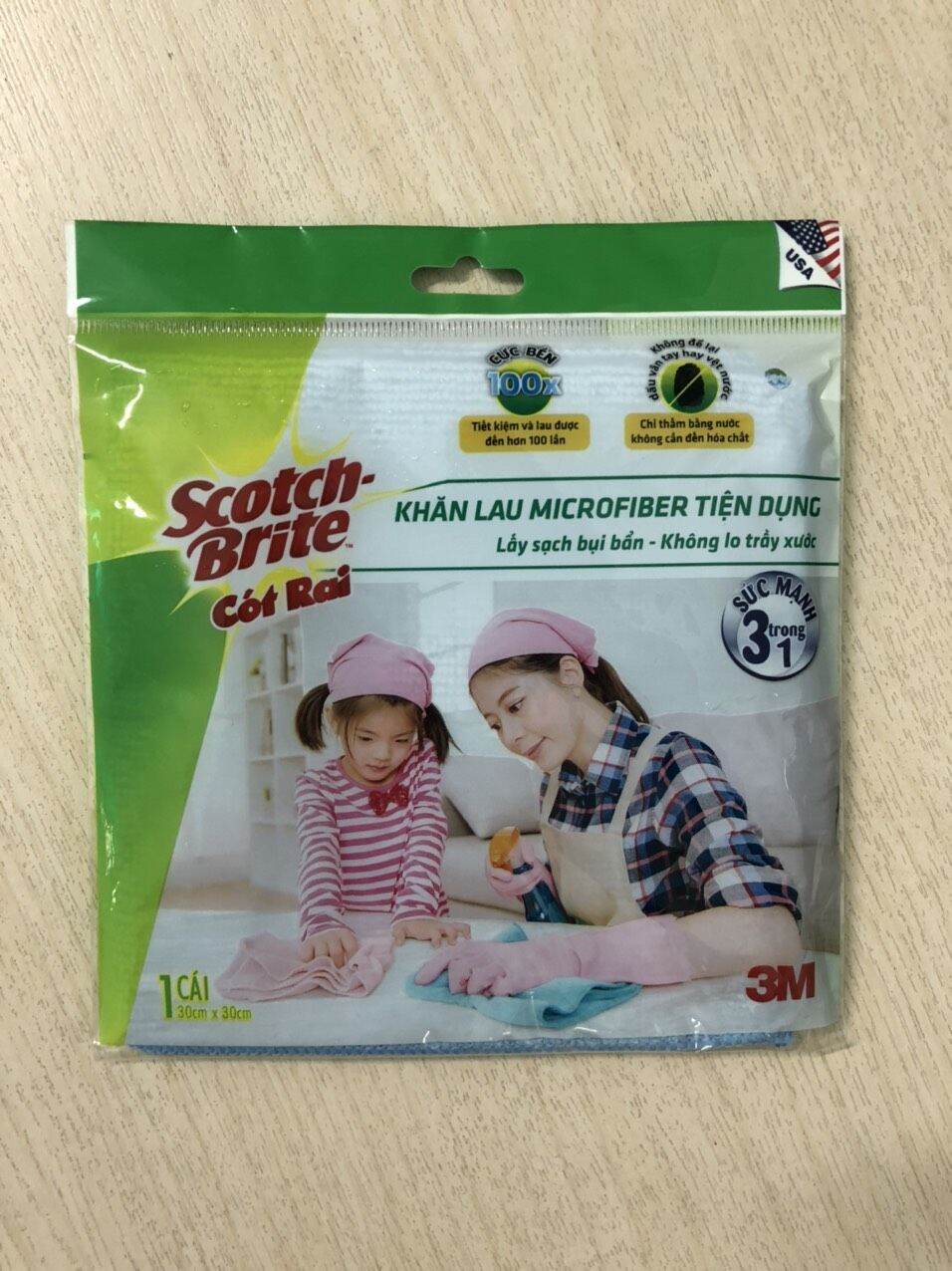 Scotch-Brite cót rai khăn lau microfiber tiện dụng