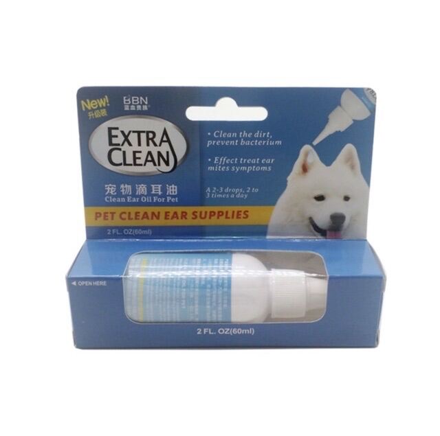 Dung dịch vệ sinh tai / nước rửa tai chó mèo Extra Clean