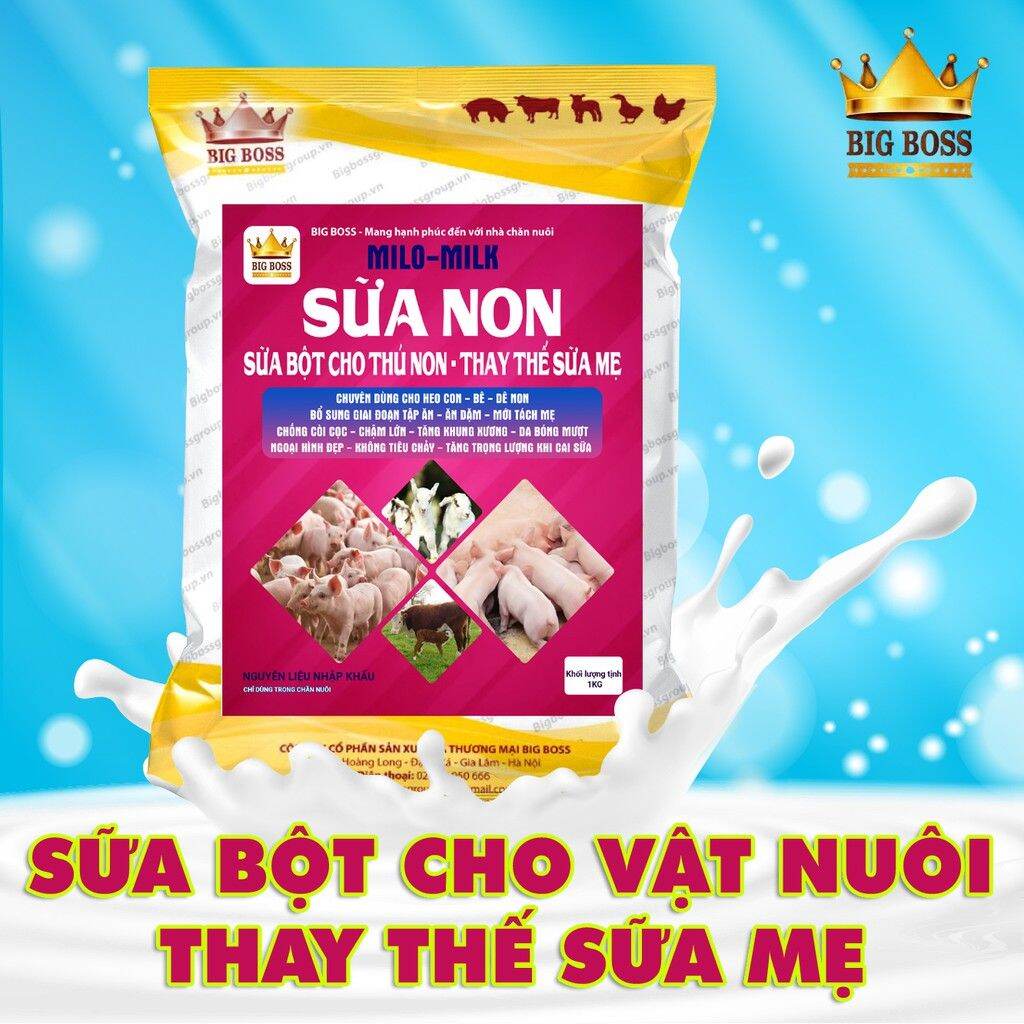 Sữa non - sữa cho vật nuôi thay thể sữa mẹ - sữa heo, bò, dê,cừu,chó, mèo