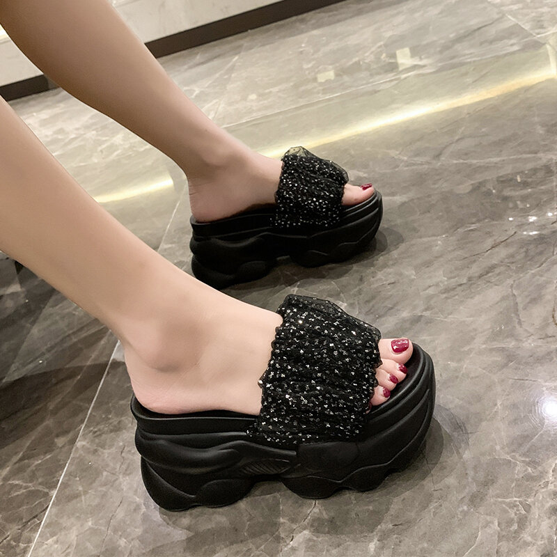 Dép Lê Cao Gót Dép Lê Sandal Đế Xuồng Đế Dày Bánh Xốp Thời Trang Dễ Phối Mẫu Mới 2023 Phong Cách Tiên Nữ Kiểu Instagram Đi Bên Ngoài Mùa Hè Cho Nữ