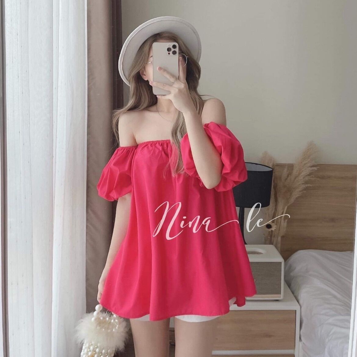 Áo kiểu giấu quần rớt tay b19