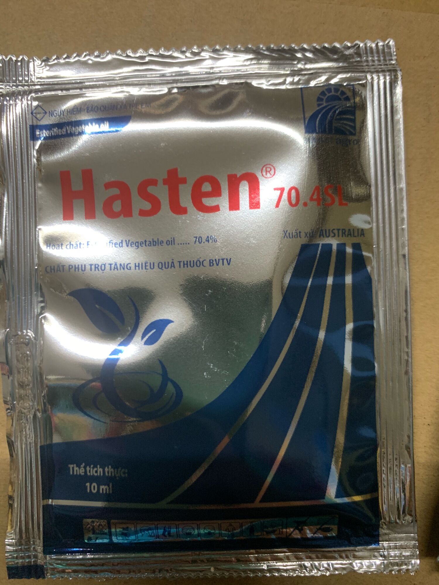 Bám dính dạng gói nhỏ Hasten xuất xứ của Úc
