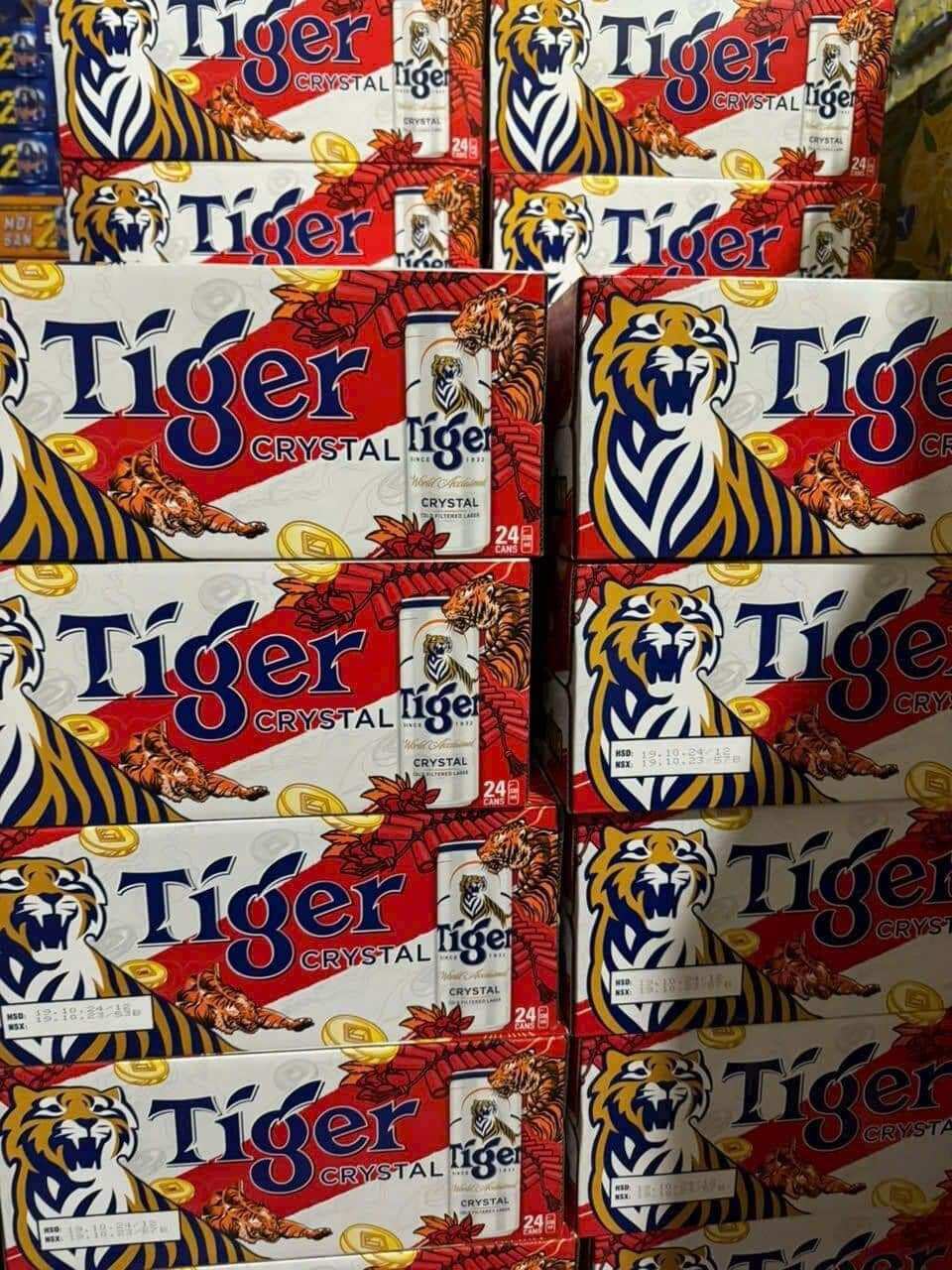 Bia Tiger bạc (thùng 20 lon 330ml)