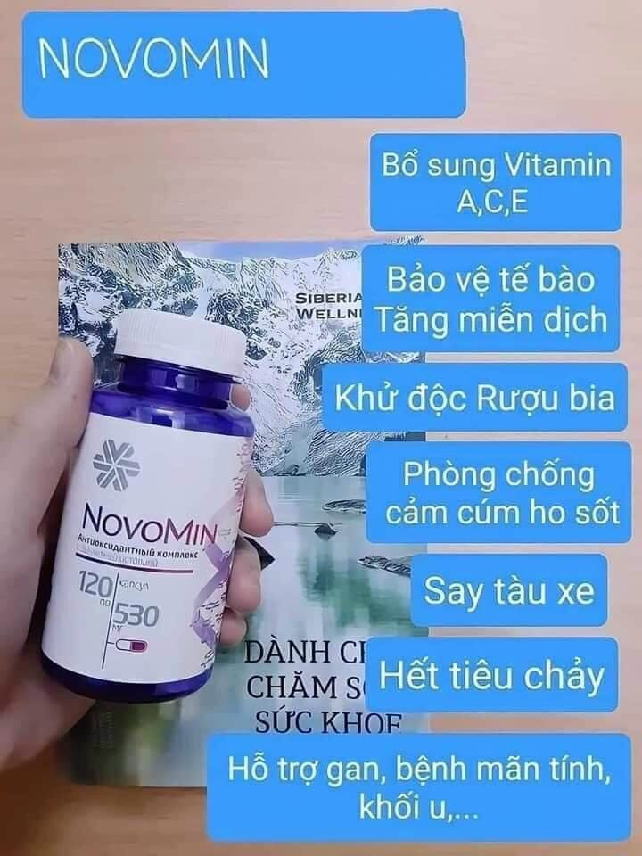 Thực phẩm uống novomin siberi Nga.