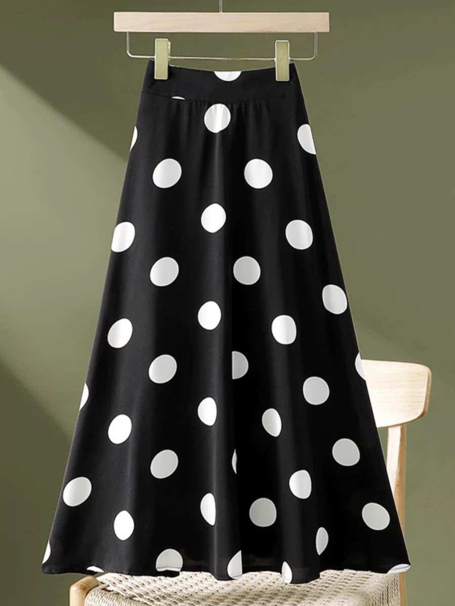 chân váy chấm bi to maxi bigsize chubby - AV16-1223