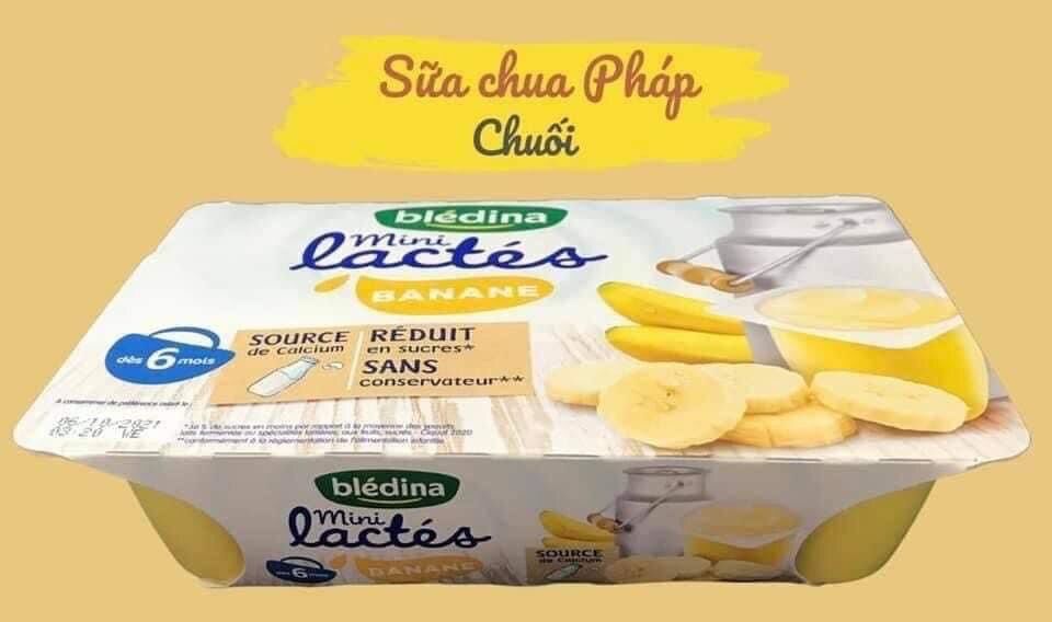 SỮA CHUA BLEDINA VỊ CHUỐI DATE 7/24 (vỉ = 6 hũ * 55g)