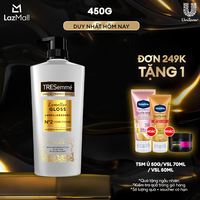 Dầu xả TRESemmé Lamellar Gloss LamellarBond+ Phủ Bóng 8X Chuẩn Salon 450g