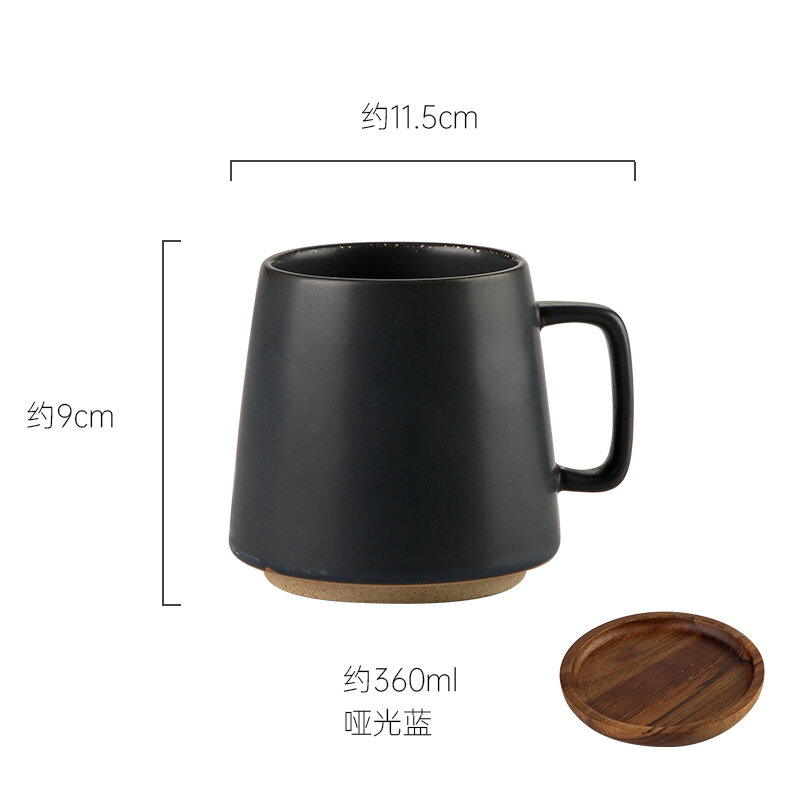 Cốc gốm sứ cổ điển sáng tạo kiểu nhật cốc pha trà văn phòng cốc nước cốc mug gia dụng cốc cà phê dung tích lớn