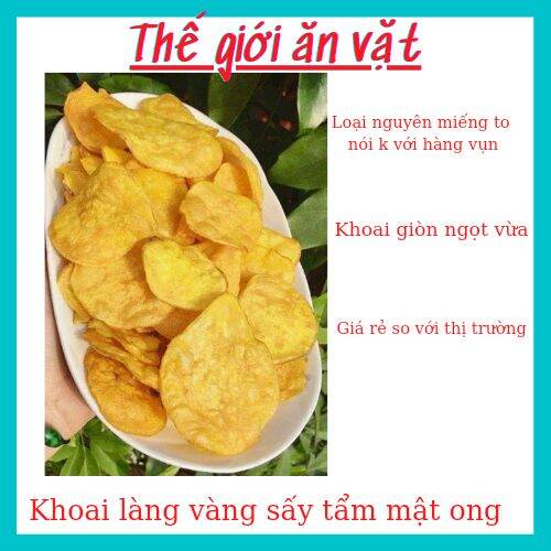 1kg khoai lang vàng nguyên miếng sấy tẩm mật ong