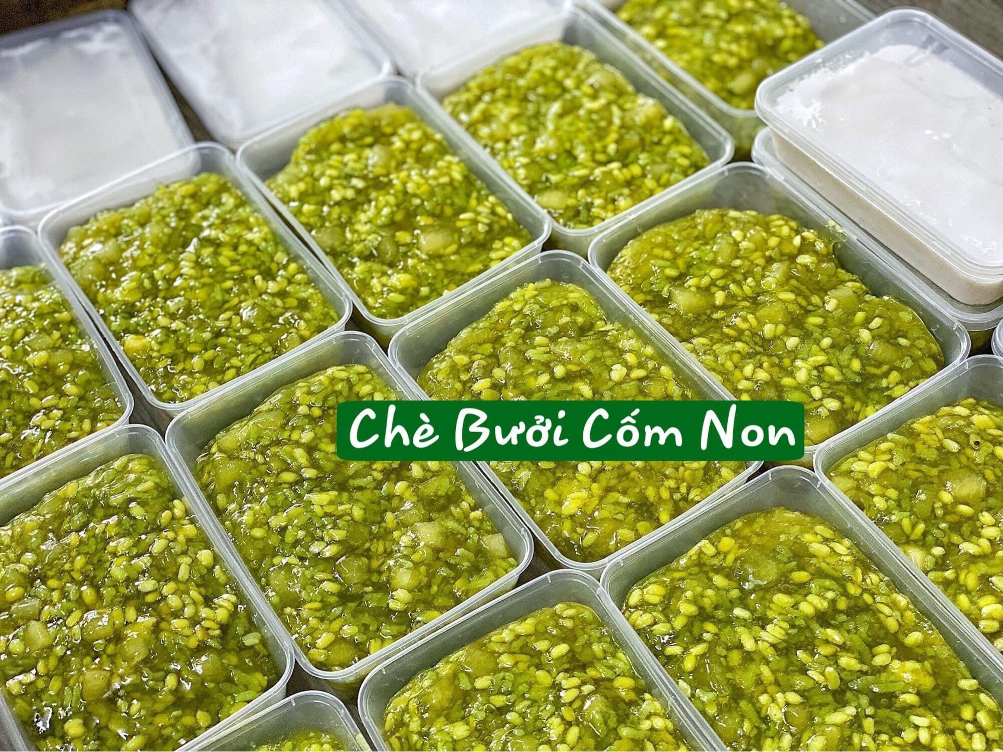 Set nguyên liệu CHÈ BƯỞI CỐM NON 40-50ly