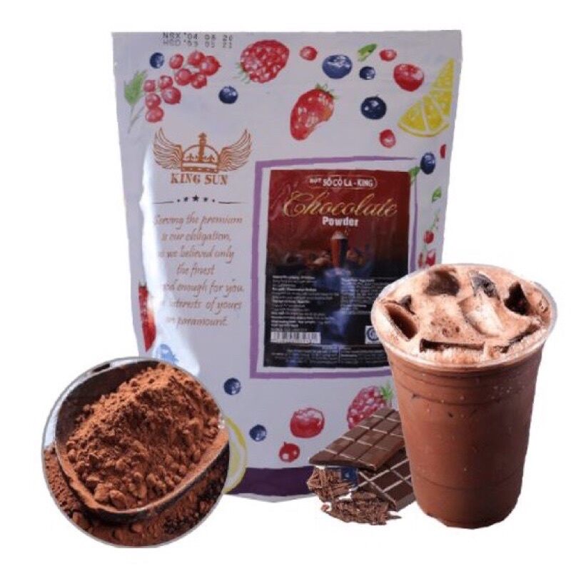 Bột pha trà sữa vị khoai môn king/ Socola king