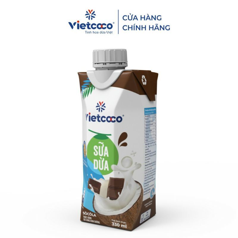 Sữa dừa socolate Vietcoco 330ml