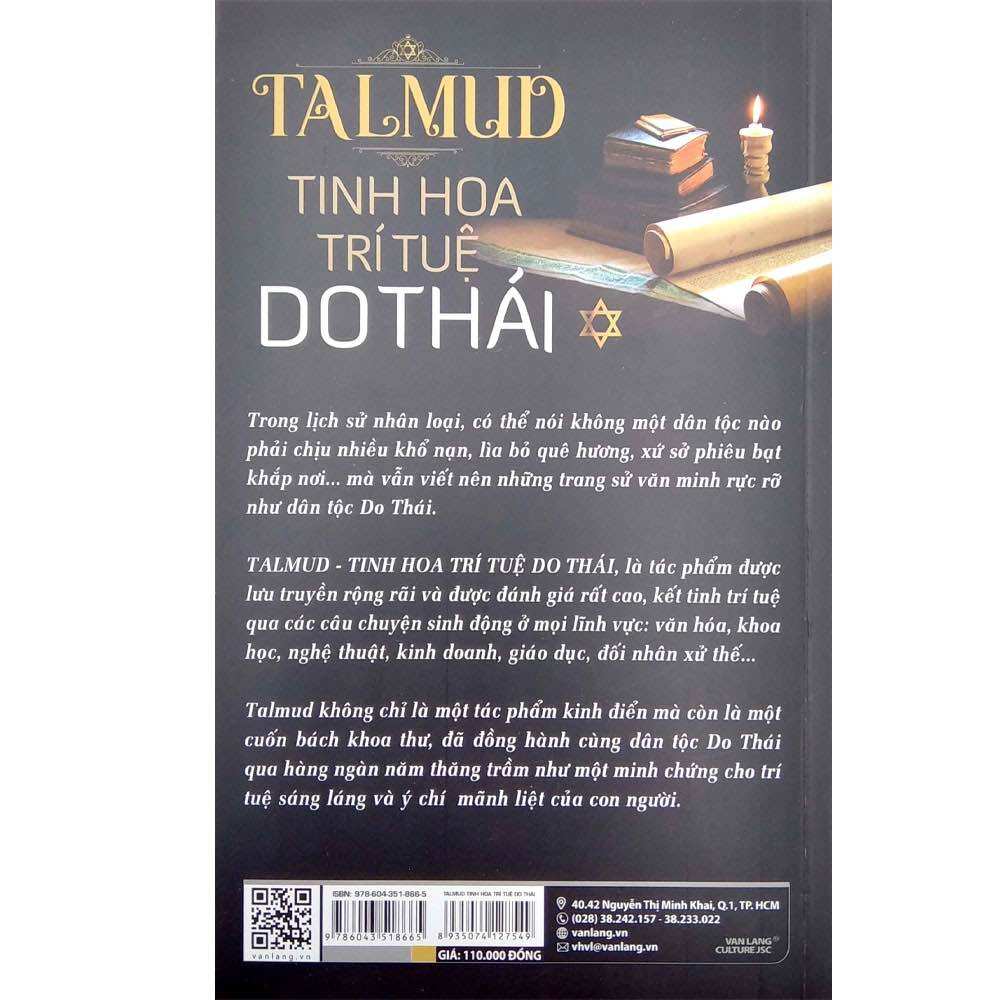 TalMud – Tinh Hoa Trí Tuệ Do Thái (Tái Bản)
