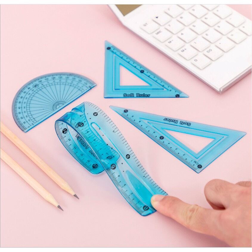 1bộ thước kẻ dẻo 20 cm