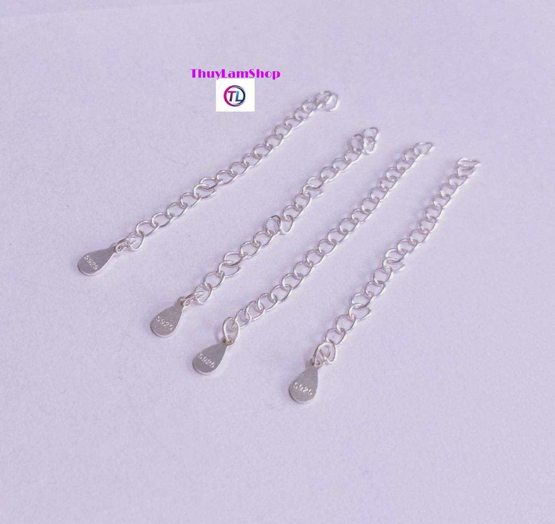 Móc xích tăng đơ bạc 925 làm khóa vòng, phụ kiện thêm cho khóa xinh xinh bảo hành vĩnh viễn bạc