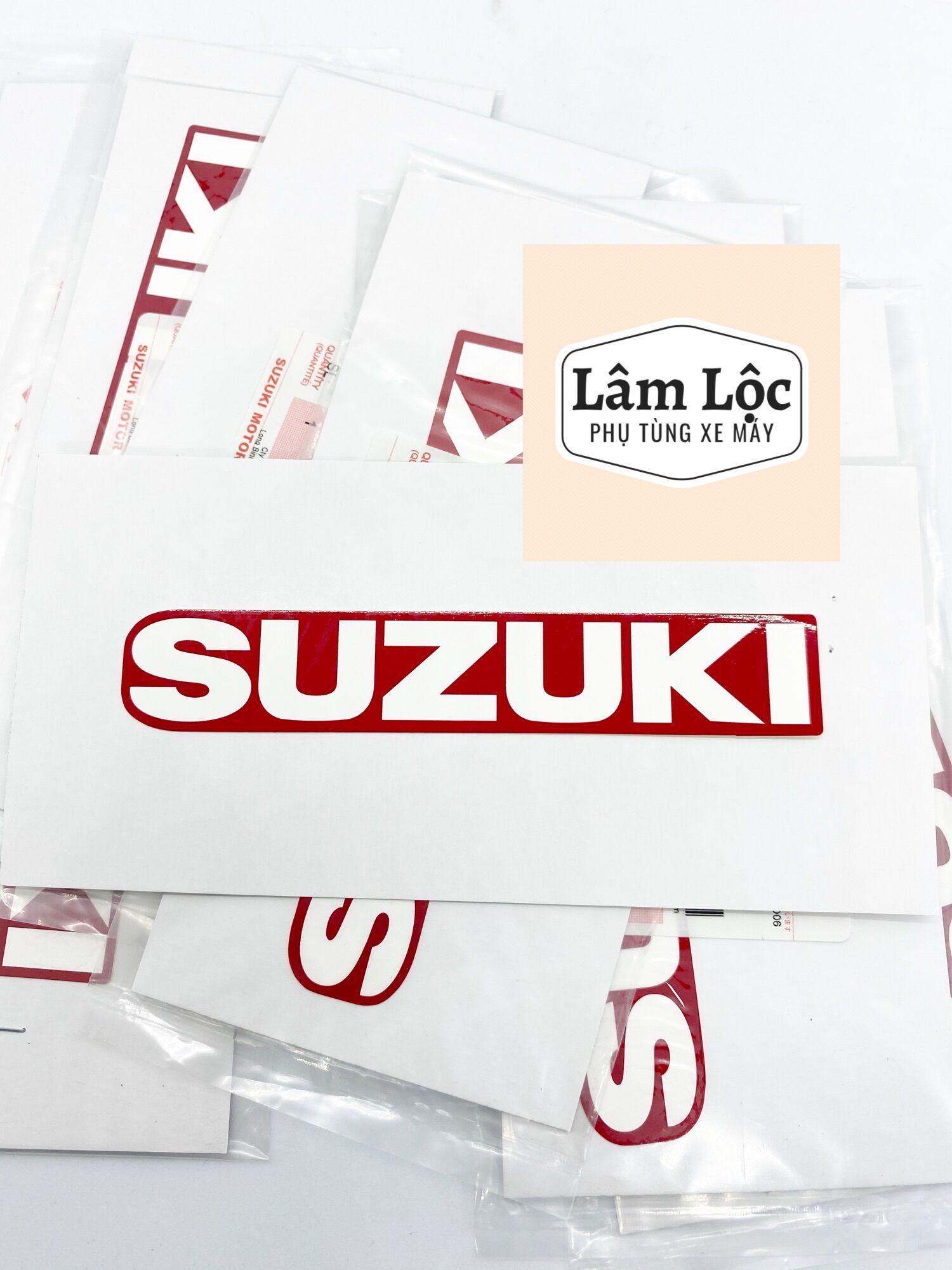 Tem chữ đỏ suzuki xe viva110 suzuki