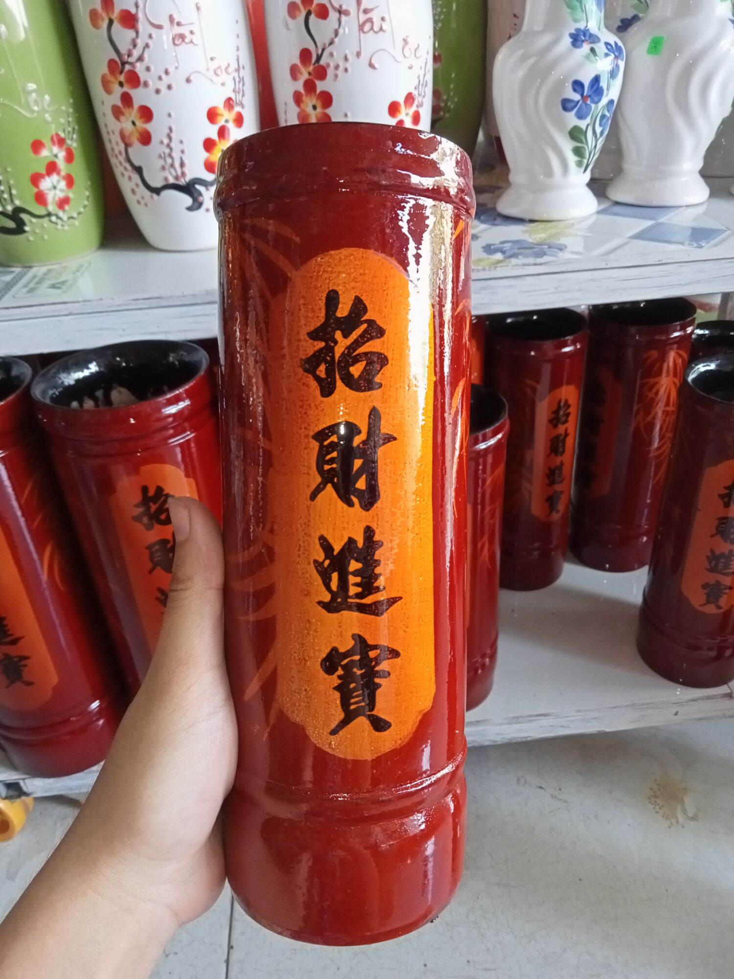 Ống cắm nhang bằng gỗ nhiều size