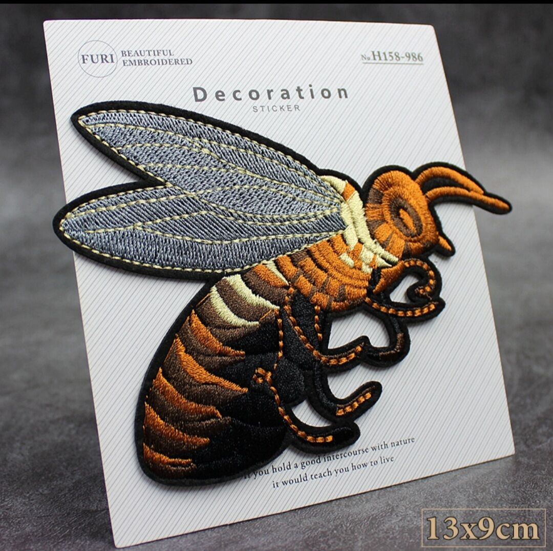 Sticker Patch Thêu Ủi Hình Con Ong Cao Cấp Các Loại