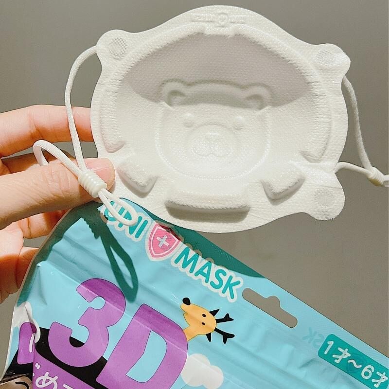 Khẩu trang Gấu 3D UniMask ( set 3 cái)