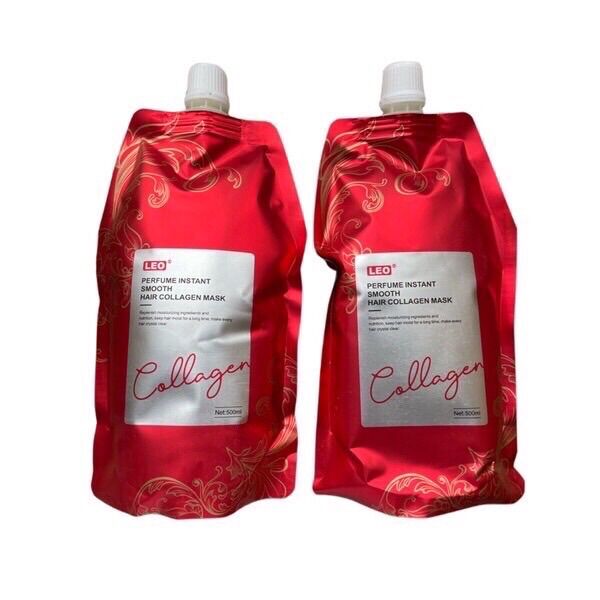 Hấp Collagen Prosee Leo Perfume Instant Smooth Hair Collagen Mask 500ml Phục Hồi Tóc Hư Tổn