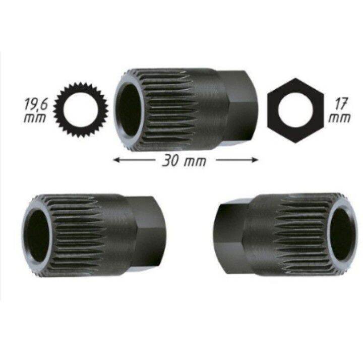 Khẩu tháo puly máy phát oto 33 răng