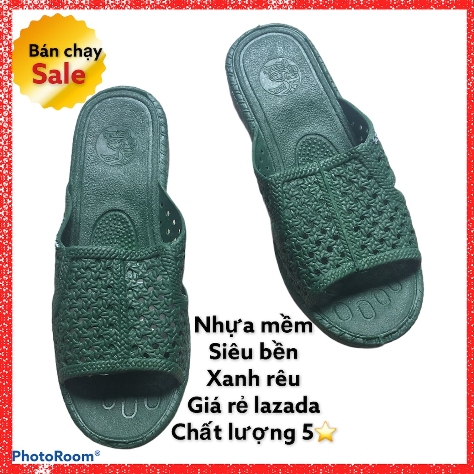 Dép tổ ong màu xanh rêu hàng Việt Nam (chỉ giao đúng màu, size ) ko phân biệt hãng sản xuất