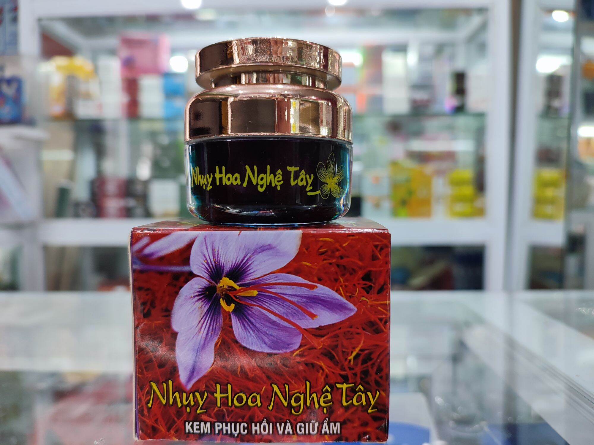 Kem dưỡng trắng da, ngừa mụn, dưỡng ẩm nhụy hoa nghệ tây cao cấp 12g