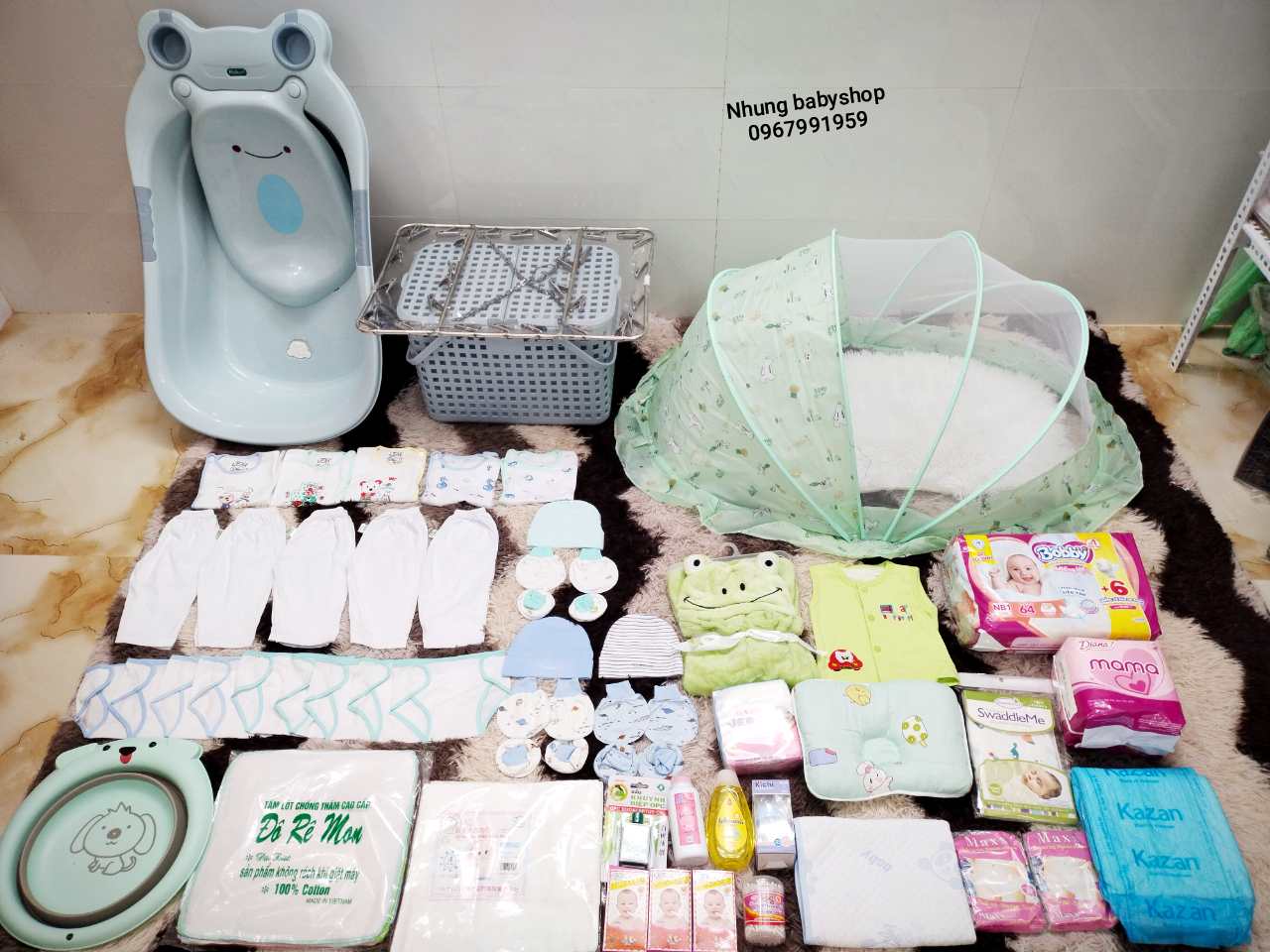 New _ Combo trọn bộ đi sinh cho mẹ và bé ( quà tặng hấp dẫn cho.mẹ và bé _ tặng giày thông hơi sịn sò cho bé )