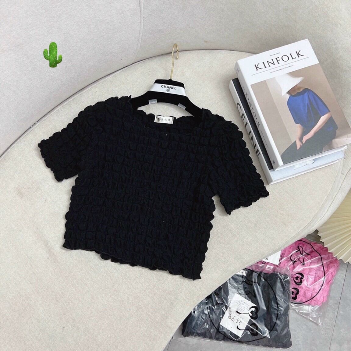 ÁO CROP TOP BÔNG XỐP KIỂU
