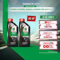 COMBO 2 Dầu nhớt xe số CASTROL POWER1 ULTIMATE 10W-30 4T (1L)