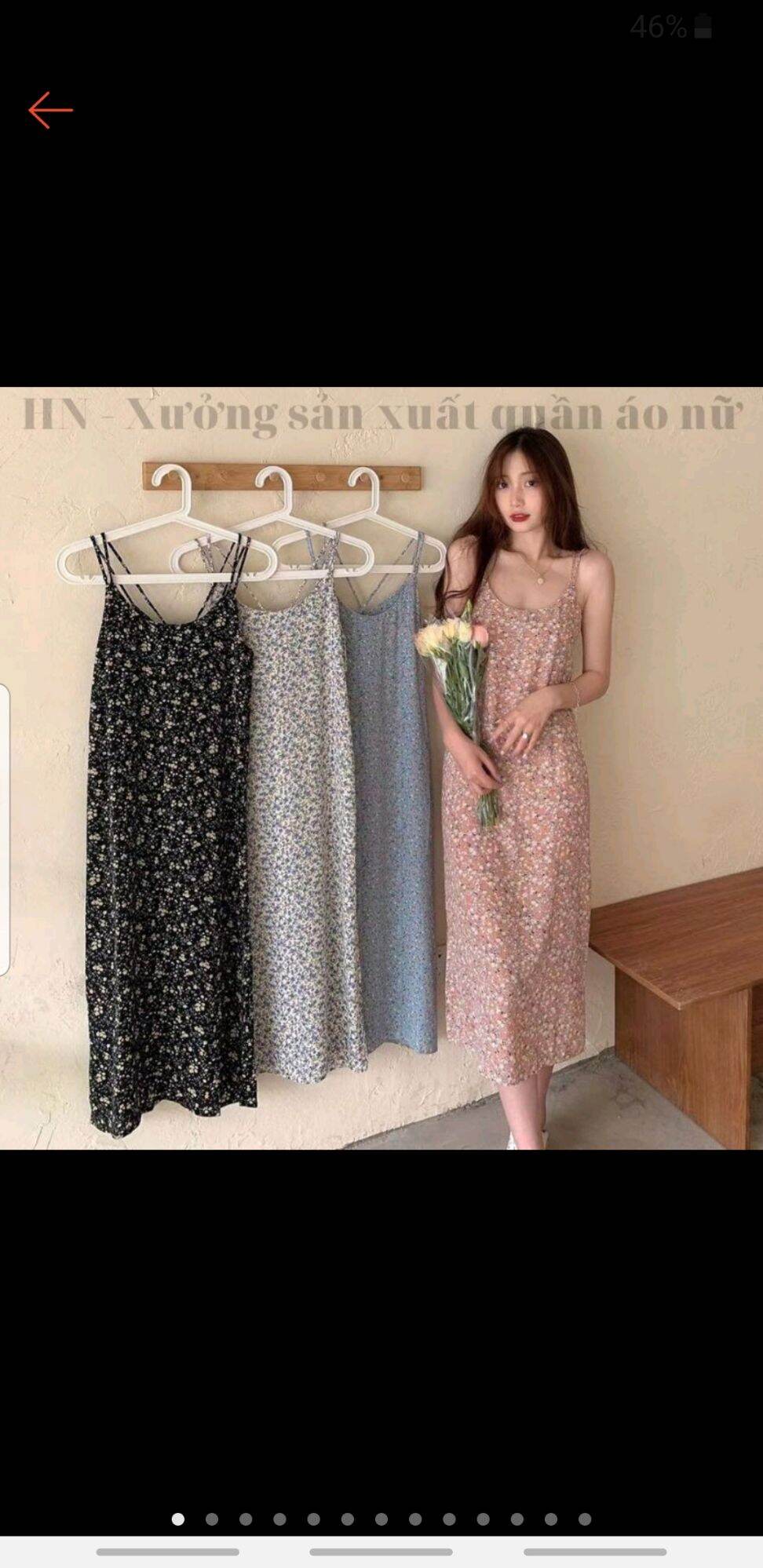 Váy 2 dây hoa nhí siêu xinh