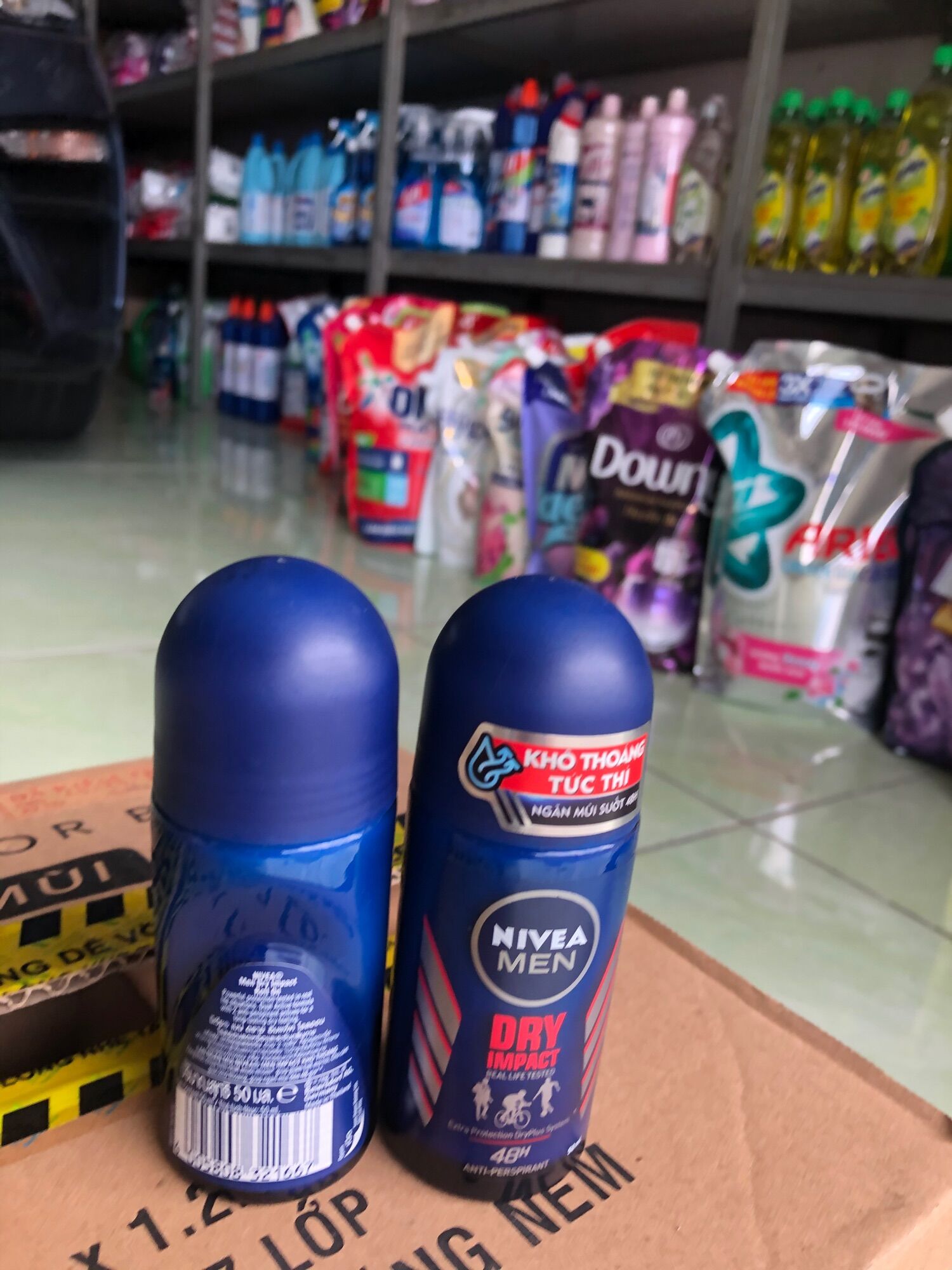 Combo 2 Lăn khử mùi Nivea men khô thoáng chai 50ml
